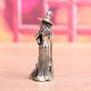 Retro European Wizard Witch Brass Tea Pet Desktop Ornament