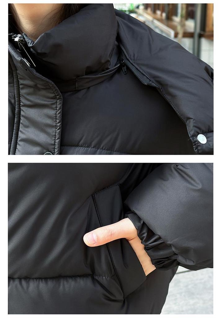 Women's 2026 New Winter Hooded Padded Jacket - Thick Down Cotton Coat for Students