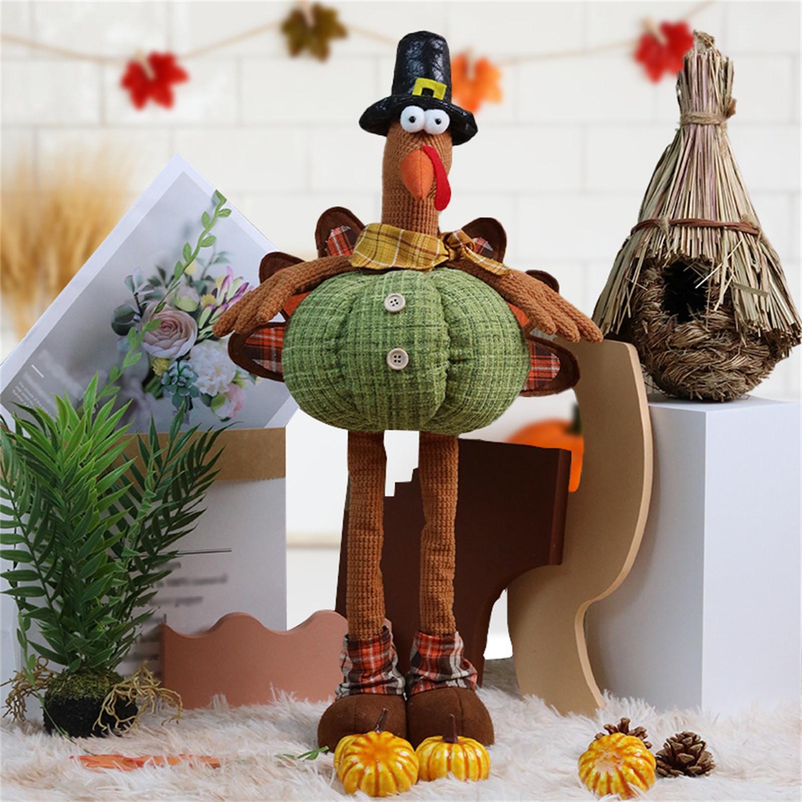 

Телескопическая индейка украшение форма шляпа кукла Sutumn украшение для дома One Size зелёный