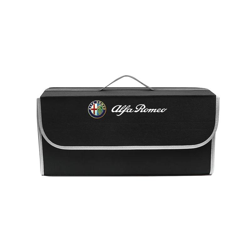 Hub Caps Car Felt Cloth Storage Bag Folding Organizer Box Trunk Tool Case For Alfa Romeo 156 159 147 4C 8C 166 Giulia Giulietta CVQ1