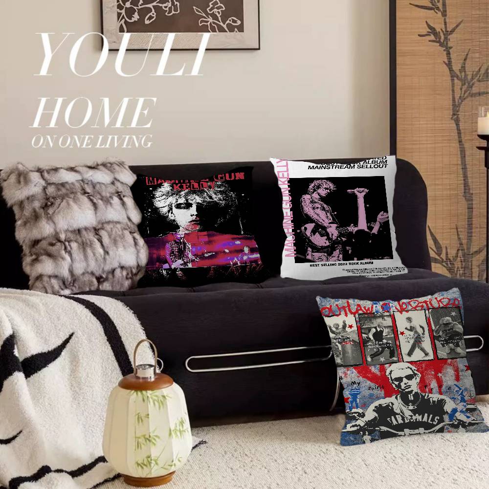 MGK M-Machine Gun K-Kelly Stitch Lucky Dragon pillow cover sofa cushion cover home room decoration children gift