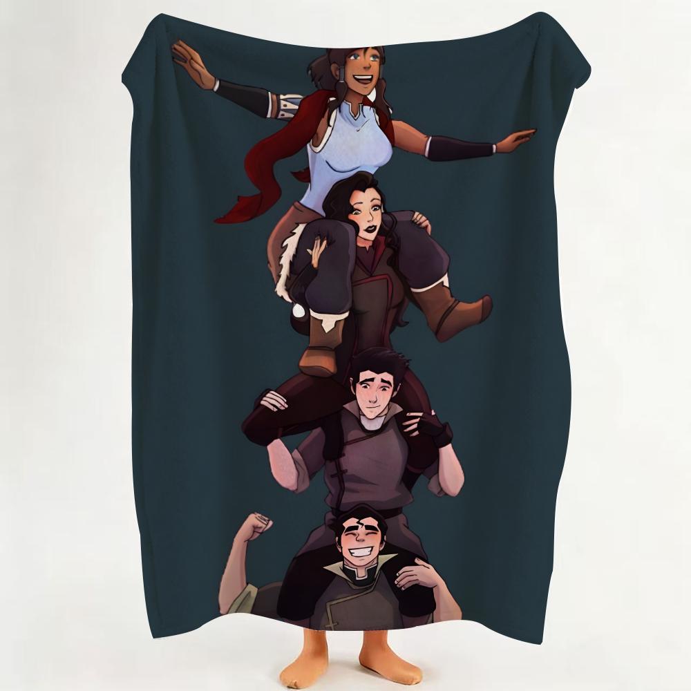 

Comic T The L Legend O Of K Korra Throw Flannel Throw Blanket Suitable for Sofa Living Room Bedroom 75cmx90cm