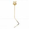 Saxophone Sheet Music Clip 4x4mm Square Socket Gold Copper Sax Sheet Music Holder for Alto Tenor Saxophones