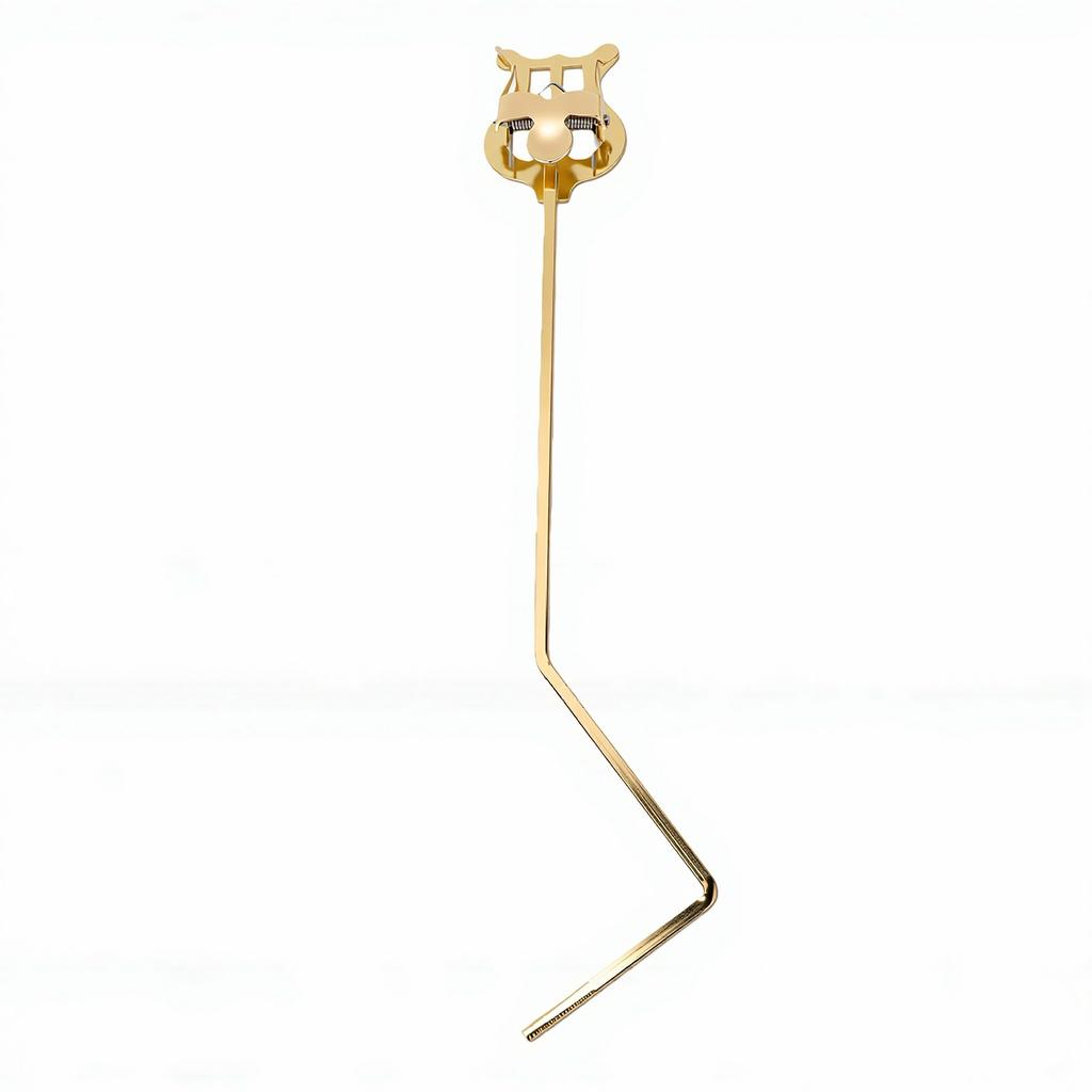 Saxophone Sheet Music Clip 4x4mm Square Socket Gold Copper Sax Sheet Music Holder for Alto Tenor Saxophones