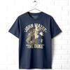 John Wayne The Duke American Flag Men's T Shirt Cowboy Hero Western Legend Top