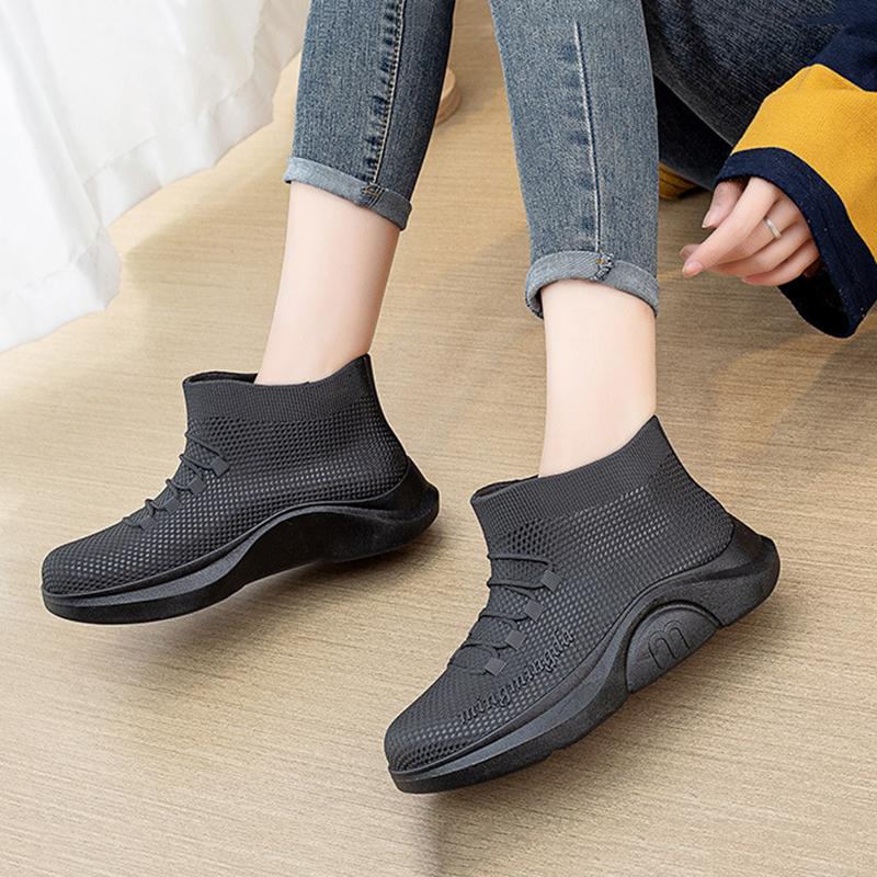 Summer Fashion Short Tube Rain Boots Waterproof Shoes Women's Rubber Shoes Kitchen Work Rain Boots Rain Boots Non-Slip Overshoes