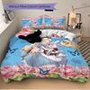 Alice White Rabbit Adventure Print 3Pcs Bedding Setduvet Cover With 2 Bedropillowcase Home Birthday Gift