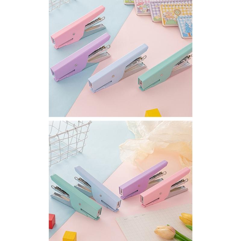 Desktop Stapler For Office and School with Metal Structure and Fashion Design Travel Friendly File Management Stapler