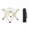 Handled Folding Stool Foldable Design Telescopic Round SpaceSaving Portable Seat for Anglers,