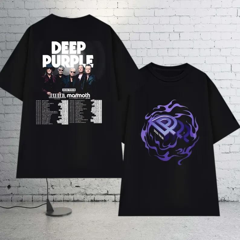2026 Deep Purple World Tour T-Shirt, Deep Purple Rock Band Shirt Unisex T-Shirt S