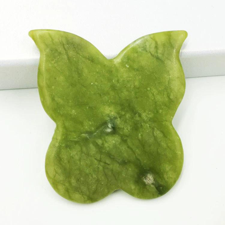 

Butterfly Shape Gua Sha Board Massage Tool 100% Natural Rose Quartz Jade Scraping Facial And Body Skin Massage Reducing Wrinkles