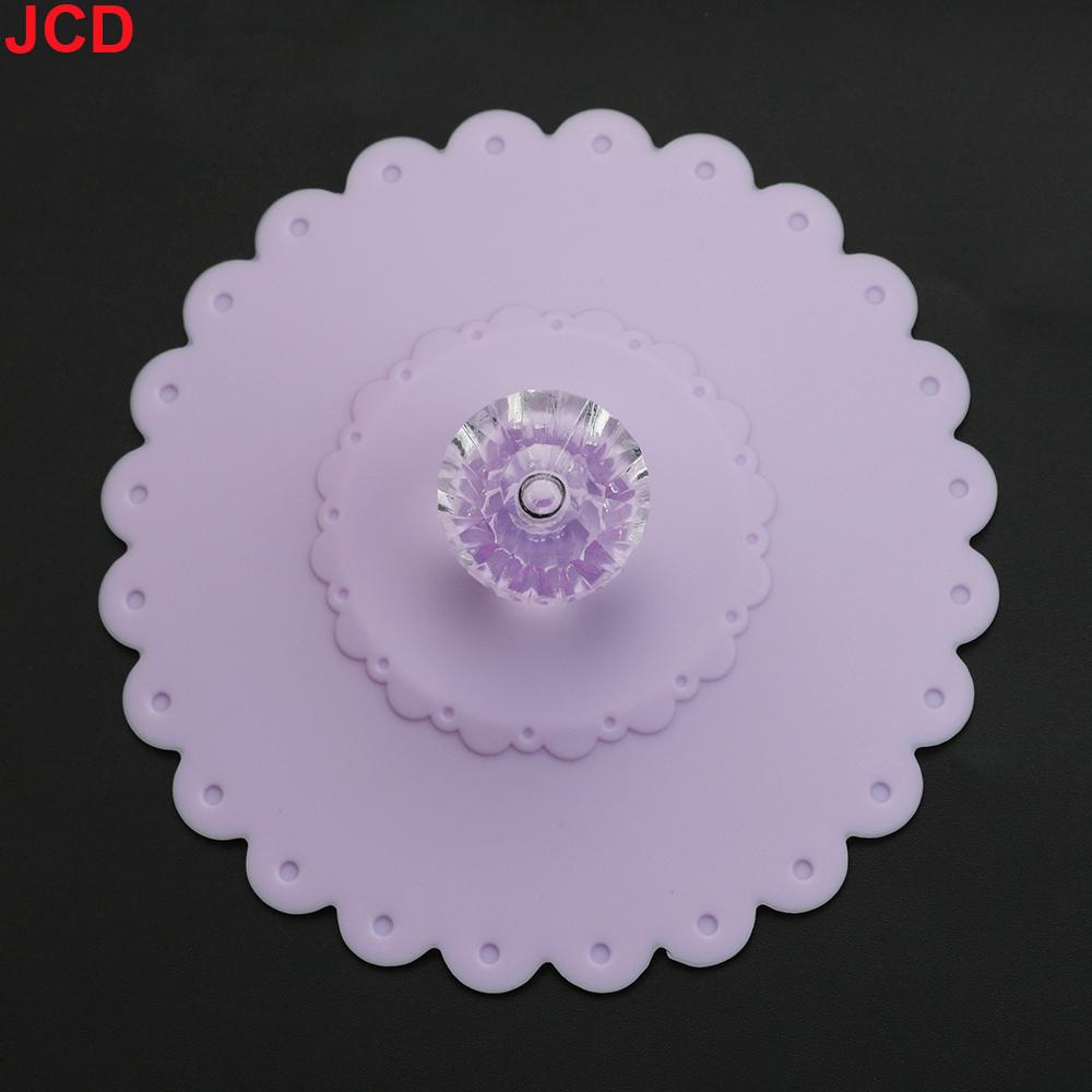 JCD Reusable Silicone Cup Cover with Artificial Diamonds Anti-dust Thermal Insulation Cup Lid Seals Mugs Cover Drinkware Parts