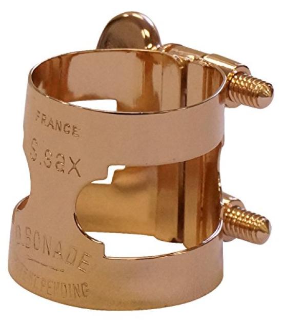 

Bonnard Soprano Saxophone Ligature, Right-Tight, Pink Gold Plated Finish (2257PG)
