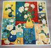 [91 Large Square Scarf] Monet Garden Oil Painting Beautiful Painting Large Square Scarf Fashion Sunscreen Shawl Women's Silk Scarf Square Scarf Fart