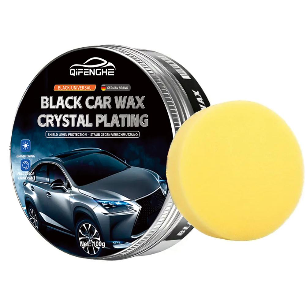 

3.53 унции Черный автомобильный кристалл гальванизированный воск, краска для автомобиля, полировка, увеличение яркости вашего автомобиля POLISHES