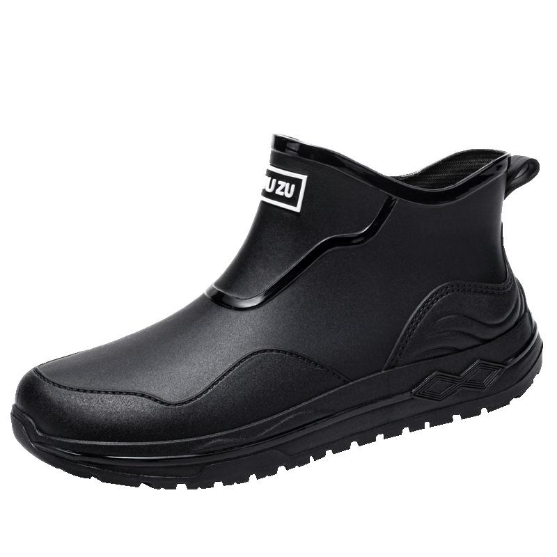 Urban Chelsea Classic Black Rain Boots Rider Rain Shoes Rubber Shoes Express Commuter Shoes Fishing Shoes Non-slip Water Shoes