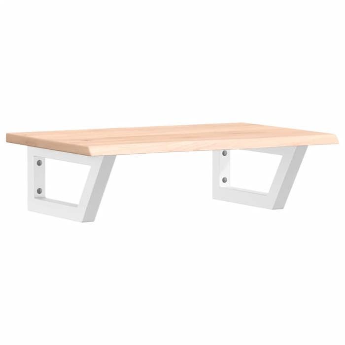 VidaXL Wall-mounted Vanity Shelf Steel and Solid Oak Wood 3302542