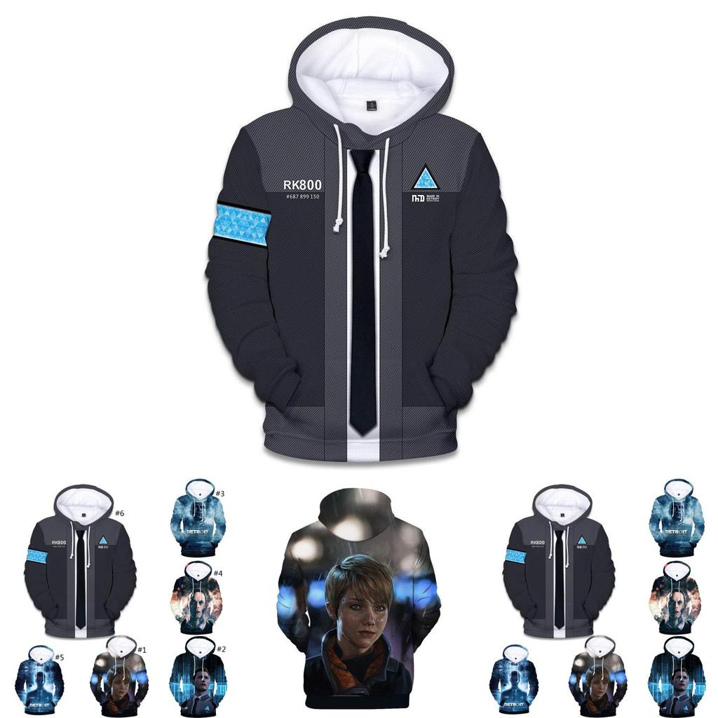 Ultimativer Komfort Detroit Become Human Connor Rk800 Hoodie Für Den Alltag
