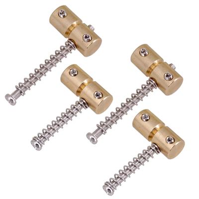 4pcs Guitar Bridge Saddles Electric Bass Bridge Saddles 4 Strings Prevent String Breakage Improve Tone For Electric Guitar Bass