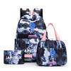 3Pcs/set Anime Printed Backpack with Shoulder Bag Pengcil Case for Teenager Large Capacity Waterproof Bookbag Back To School Gift