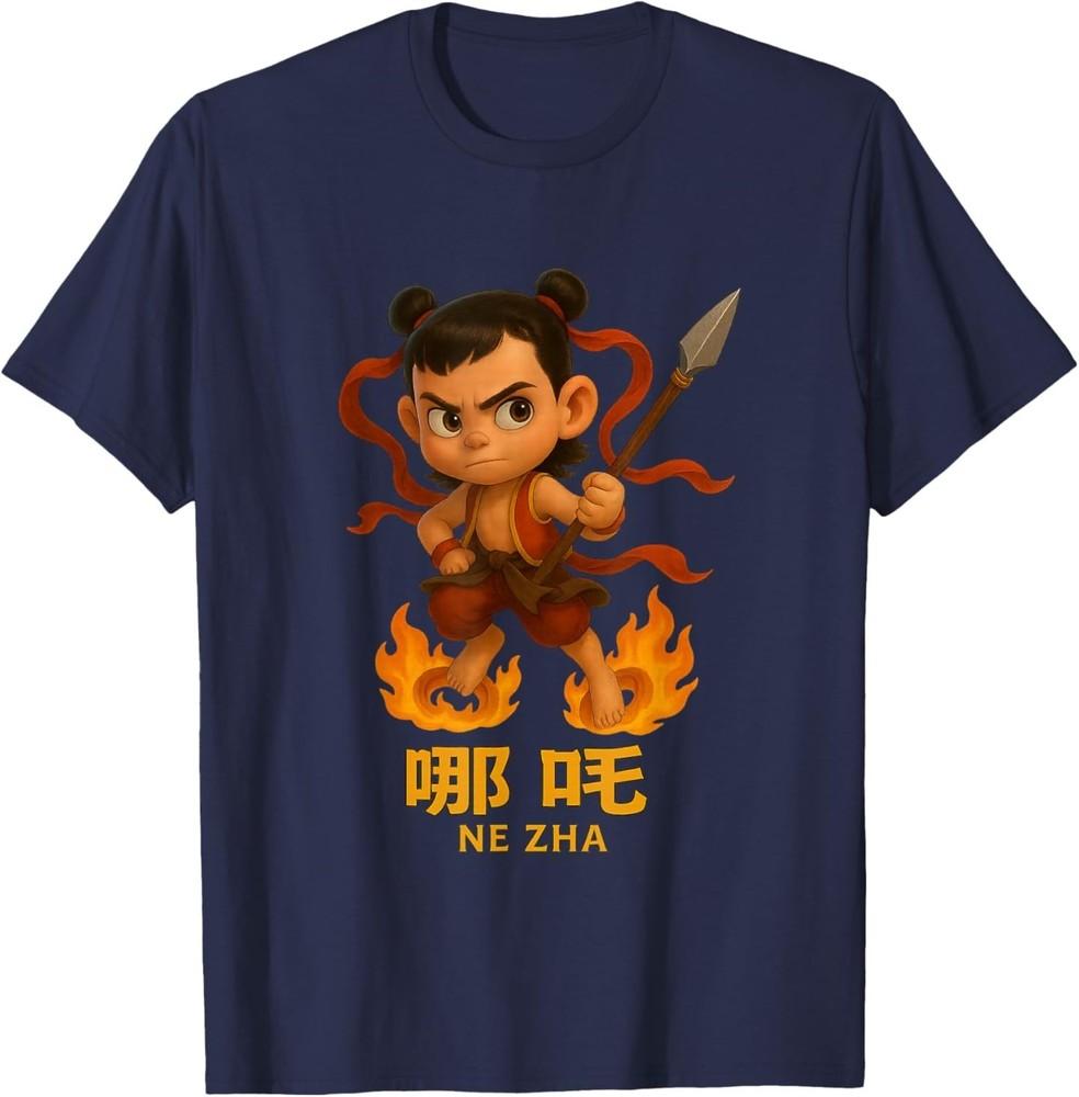 Nezha Chinese Myth Lotus Hero T-Shirt 2XL