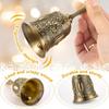 Retro Bronze Metall Hochzeitsglocke Haustier Trainingsglocken Serviceglocke Ruf für Restaurant Bar Jingle Kirche Schule Klassenzimmer