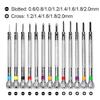 13PCS Watch Repair Screwdriver Kit 0.6mm-2.0mm Steel Slotted/Cross Screwdriver Set Professional Watchmaker Repair Tool Accessory