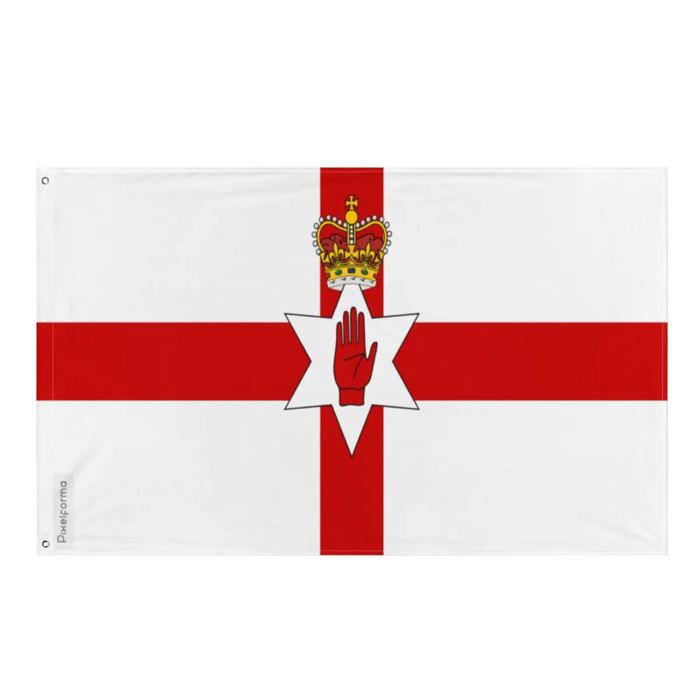 Drapeau de l'Irlande Nord – 96 x 144 cm – Polyester Résistant – 2 Œillets en Métal – Usage Intérieur / Extérieur – Pixelforma