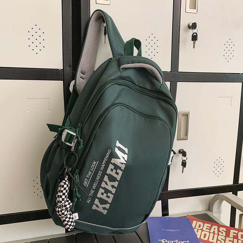 School Bag Men's College Students Alphabet Middle School Students High Quality Fashion Junior High School Students Elementary School Students