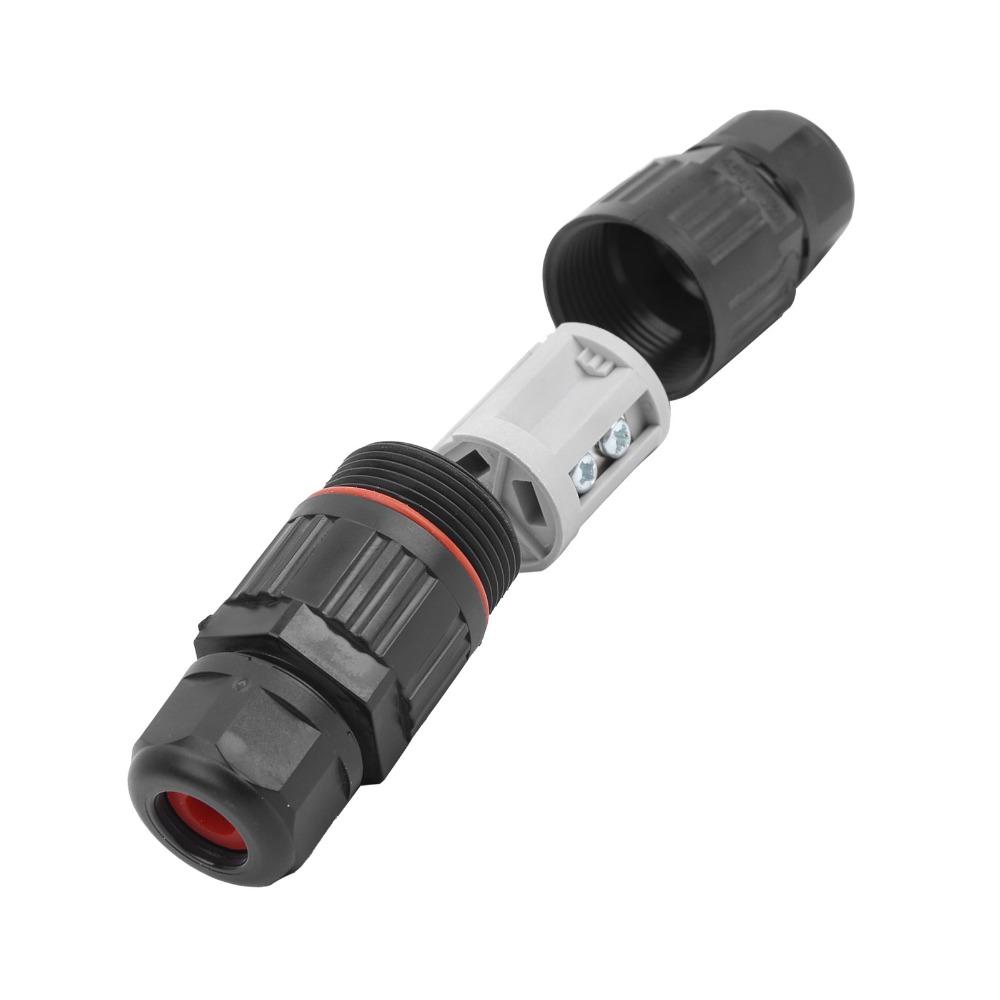 4PCS Durable 3Pin Electrical Connector 1 in 1 Out Waterproof Cable Protector Terminal block Outdoor Equipment
