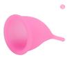 Reusable Menstrual Cup Silicone Period Tampon and Pad Alternative Feminine Hygiene Care PinkS