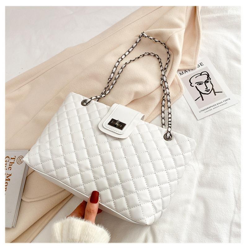 Tote bag Cross speil dameveske Mote allsidig trend Skulderveske Messenger bag Casual enkel bærbar kjedebag