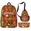 Christmas Backpack Backwoods Cigar Star Backpack Peripheral Set Backpack Satchel Pencil Case Set