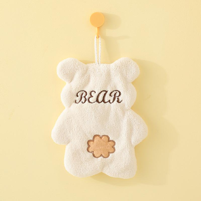 

Двухслойное полотенце для рук, подвесной квадратный шарф с рисунком, толстое впитывающее полотенце, коралловое бархатное двухслойное милое полотенце для рук-щипцов