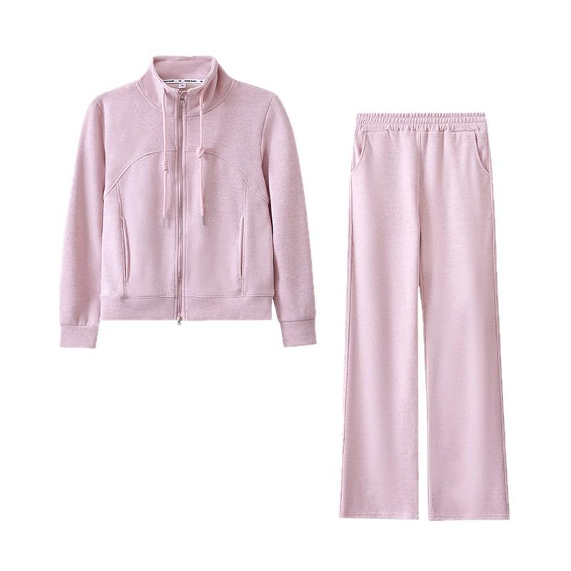Chic Cashmere Cardigan & Slimming Sportswear Set for Women - 2025 Spring/Autumn Running Suit, Two-Piece.