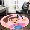 1pc Ms Rachel4 Print Round Carpet Chair Round Carpet Suitable for Bedroom Living Room Home Decorative Carpet