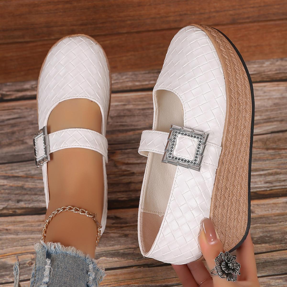 

Женская обувь на платформе с высоким каблуком, повседневные мокасины, осень, новинка 2025 года, удобные неглубокие прогулочные туфли, горячая распродажа, Zapatillas Mujer 41 белый