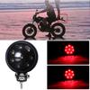 DREAMIZER Motorcycle Tail Rear 12V Taillight Brake Light Stop Lamp Compatible With Chopper Bobber Cafe Racer Bike