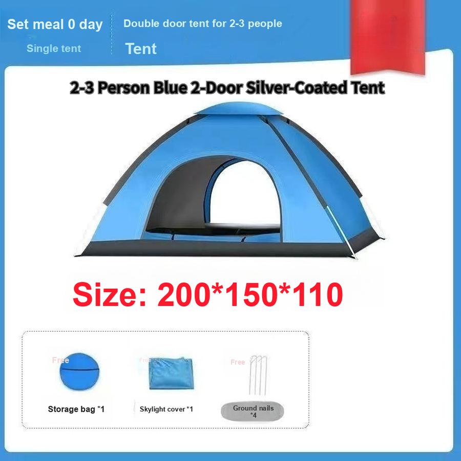 Jedno- nebo dvoumístný stan Venkovní vodotěsný Ochrana proti slunci Skládací Automatický Stan na kempování Park Piknik Repelent proti komárům Rychlé postavení