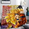 Dragon Ball Characters Print Flannel Blanket,High Quality Comfortable for All Seasons,Home Decor,Warmth and Comfort,Perfect for Christmas Gifts