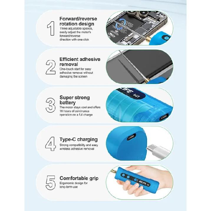 RELIFE LG1 Glue Remover Tool Efficient Adhesive Removal OCA Glue Waterproof Sticker Remove Refurbished Repair