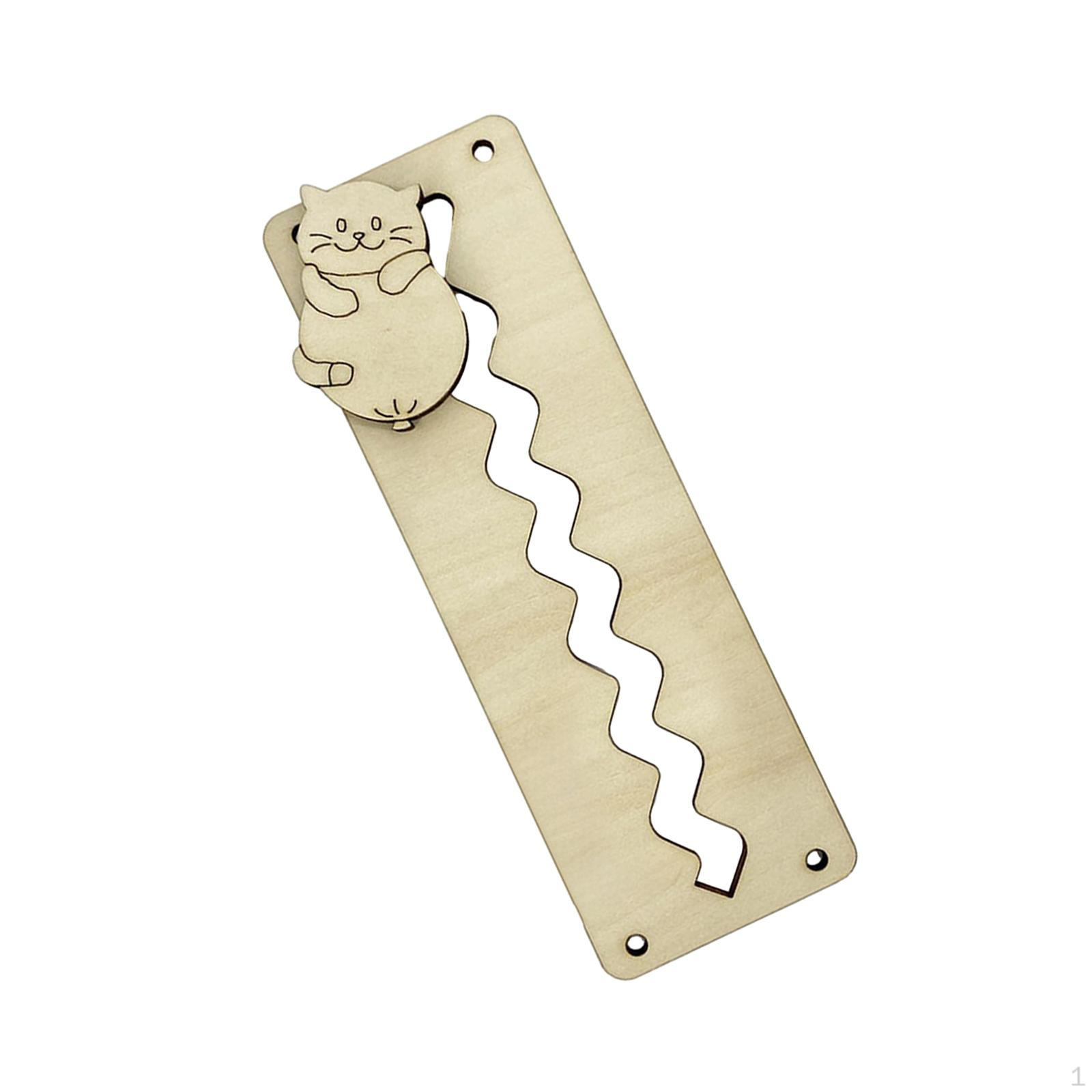 Busy Board DIY Material Wooden Handicraft Early Educational Toy Develops Motor Skill for Children Cat Maze Track