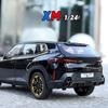 1/24 BMW XM Liga de Alumínio SUV Modelo de Carro Nova Energia Veículos Off Road Brinquedos Crianças Meninos Presente Som e Luz Coletivo Voiture Miniature