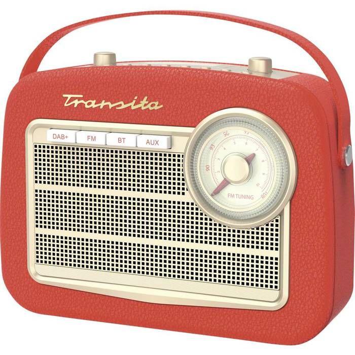 TechniSat TRANSITA 130, rot Radio de table DAB+, FM rouge