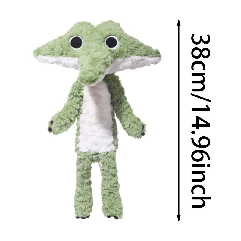 38cm Lovely Alligator Plush Toys Stuffed Simulation Animal Doll Cute Crocodile Plushie Sleep Hug Pillow Gift For Kids Room Decor