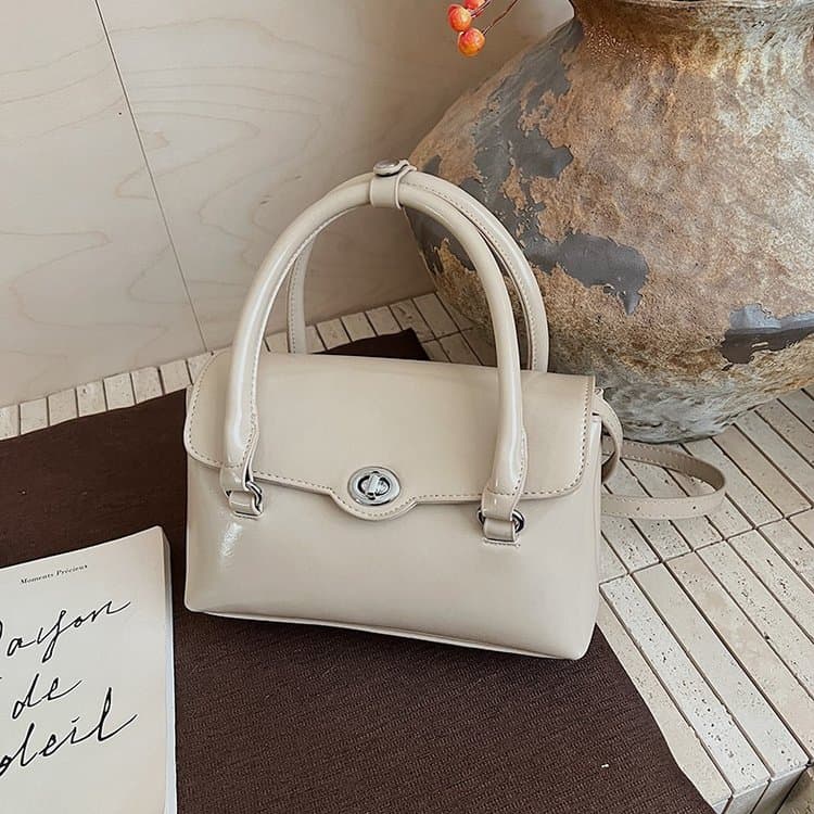 Lock Handheld Small Square Bag Women's Versatile Shoulder Bag