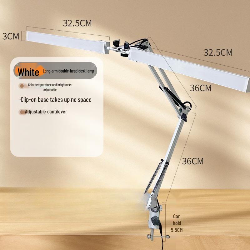 Oeny Foldable Dual-Head LED Desk Lamp