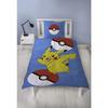 Parure de lit - POKEMON - Pikachu III - Microfibre - 1 housse de couette 140 x 200 cm + 1 taie 63 x 63 cm