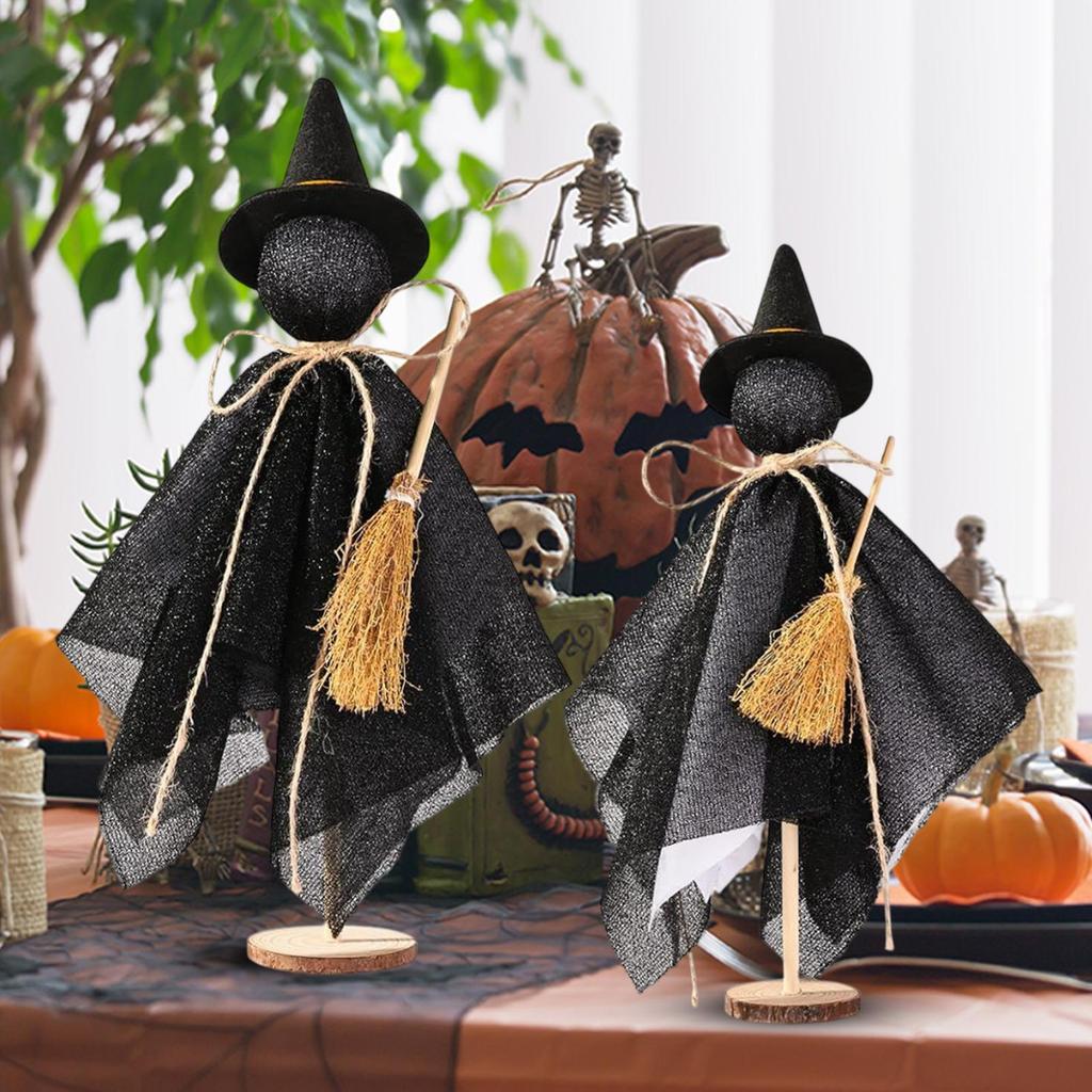 Witch Decor Witch Statue Desk Decor Set 3 Pieces Halloween Decorations Table Centerpieces For Living Room Fireplace Bedroom