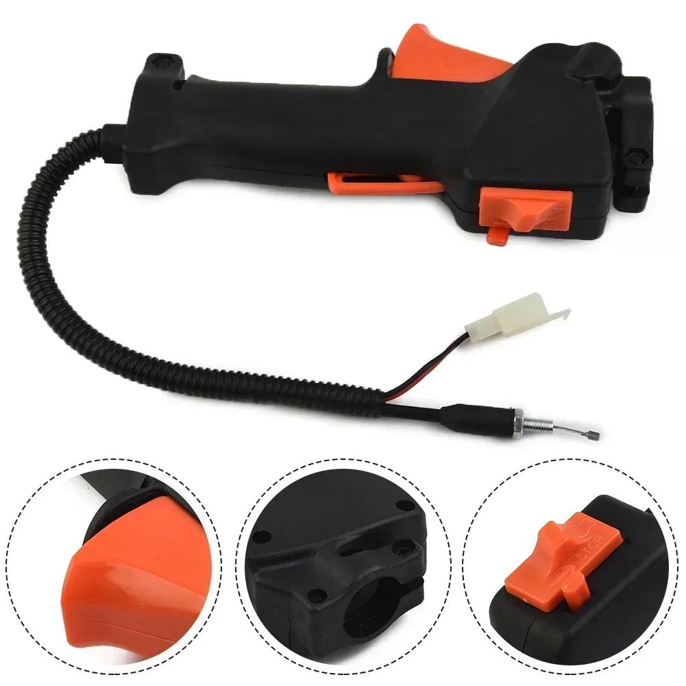 34mm Strimmer Trimmer Handle Switch Throttle Trigger Cable Brush Cutter Accessories Tools Lawn Mower Switch Replacement
